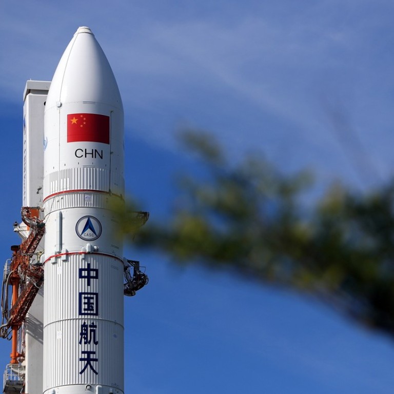 The Long March-5 Y2 carrier rocket, seen at the Wenchang Space Launch Centre in Hainan province in June, was set to carry a communication satellite into space. China sees space warfare as its best chance to directly compete with the US militarily. Photo: Xinhua