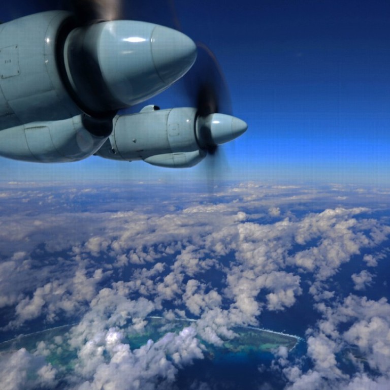 A number of the PLA’s Y-9 transport aircraft conducted a drill over the South China Sea. Photo: Weibo