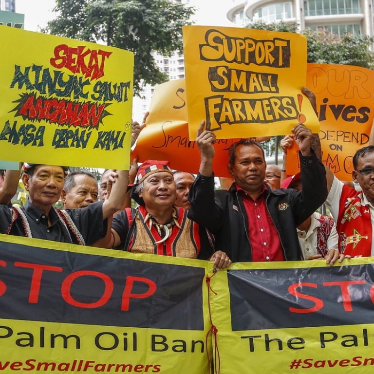 Malaysian Palm Oil Farmers Protest Ban By European Parliament Claiming It Would Threaten Livelihoods Of Millions South China Morning Post