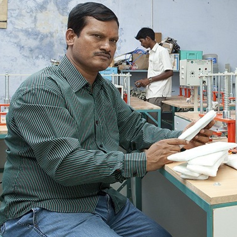 The Rural Indian Inventor Whose Machine To Make Sanitary Pads Shattered A Taboo And Inspired A Film Pad Man South China Morning Post Muruganantham now lives with his family in a modest apartment. the rural indian inventor whose machine