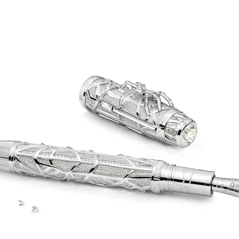 Montblanc s High Artistry Heritage Spider Metamorphosis pen is set with diamonds South China Morning Post