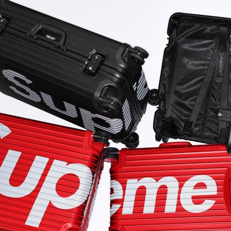 supreme red luggage