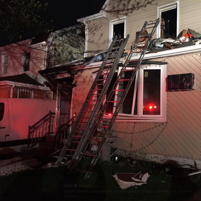 Three killed, eight injured in New York house fire South China