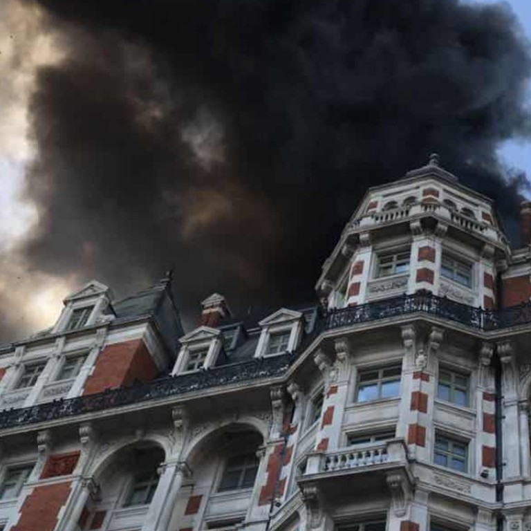 More than 100 firefighters battle blaze at London’s Mandarin Oriental
