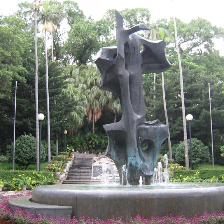 Why China S Friendship With Portugal Is Signified By Luis De Camoes - a sculpture entitled embrace at camoes garden in macau commemorates sino portuguese friendship