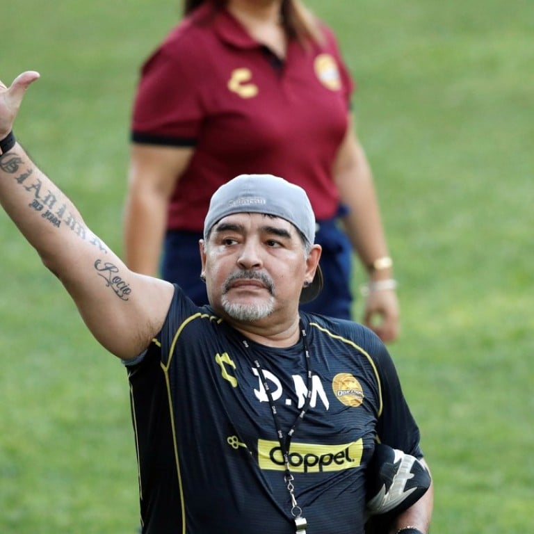 World Cup Star Diego Maradona Says His Off Pitch Issues Are In The Past After Becoming Coach At Mexican Side Dorados De Sinaloa South China Morning Post