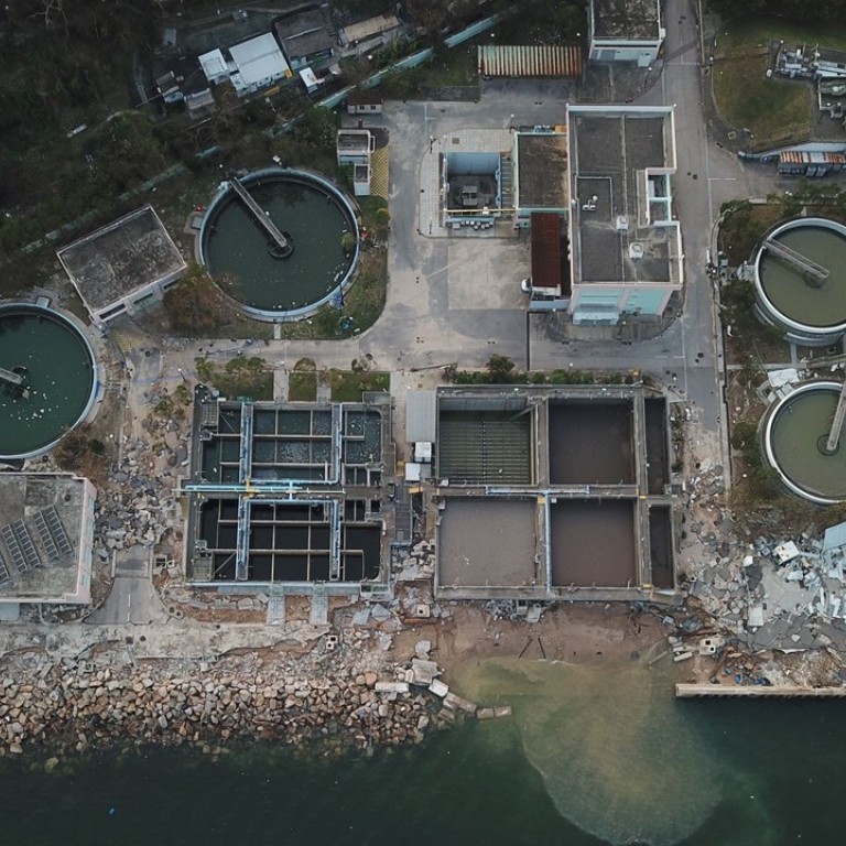 Race against time to repair major Hong Kong sewage treatment facility damaged in Typhoon