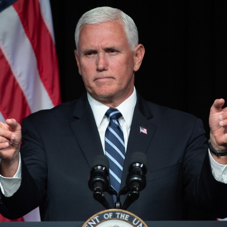 Us Vice President Mike Pence Steps Up Attacks On China By Backing Donald Trump S Claim It S Trying To Sabotage Elections South China Morning Post