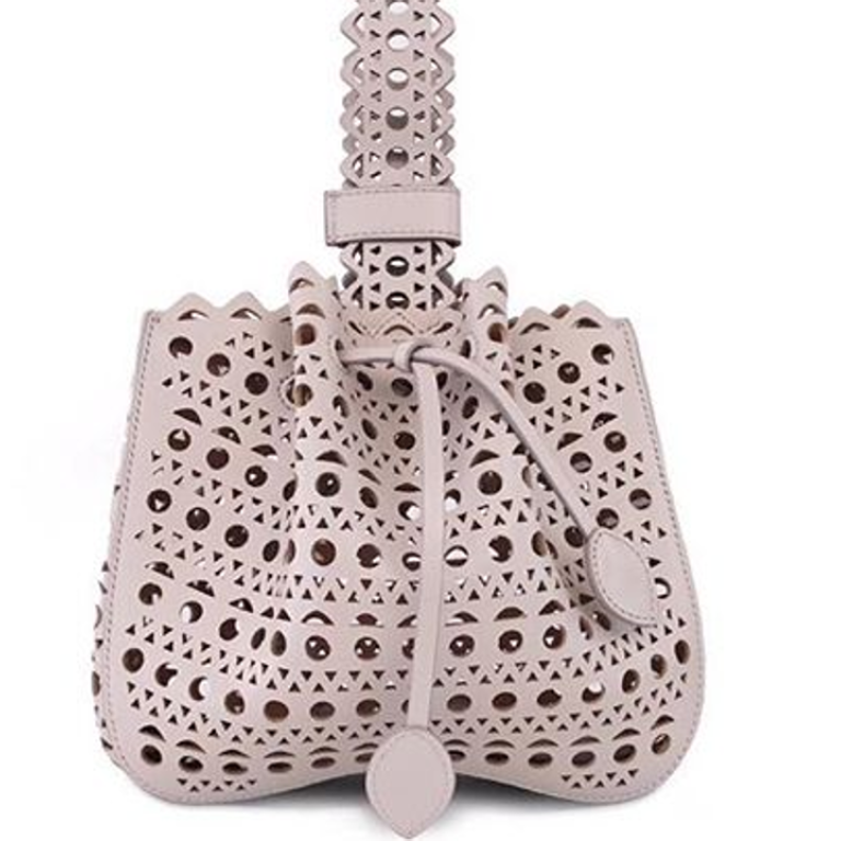 alaia laser cut tote