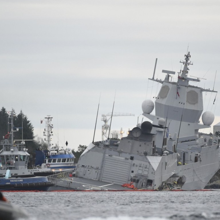 Fears Norwegian Navy Frigate Could Sink After Being Rammed By Tanker In ...