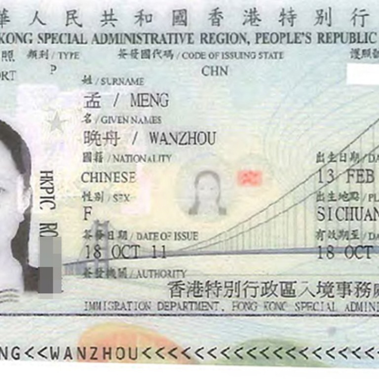 Huawei Cfo Sabrina Meng Wanzhou S Three Hong Kong Passports Due To Name Changes Husband Confirms With Canadian Court South China Morning Post