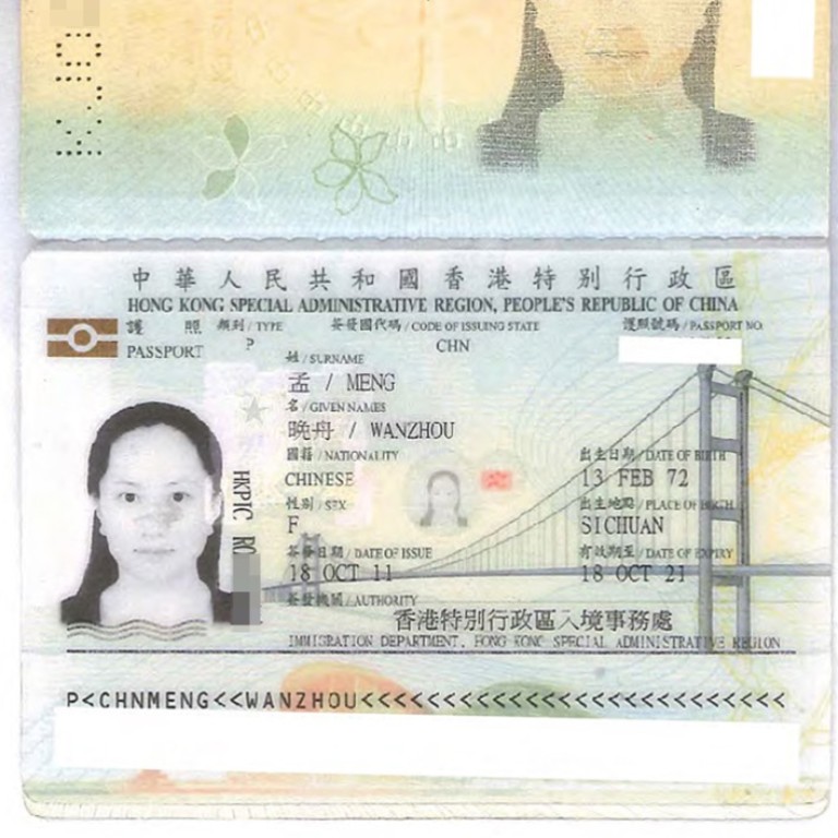 Huawei Cfo Sabrina Meng Wanzhou S Three Hong Kong Passports Due To Name Changes Husband Confirms With Canadian Court South China Morning Post