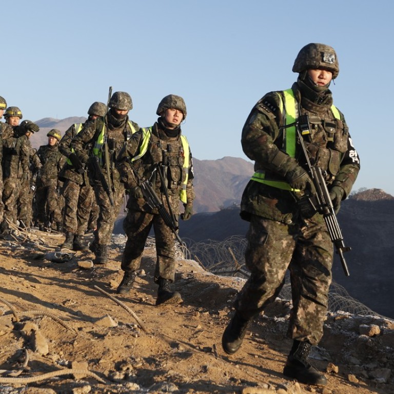 Soldiers From North And South Korea Verify Removal Of One Another S Dmz Guard Posts Crossing Border Peacefully For First Time South China Morning Post