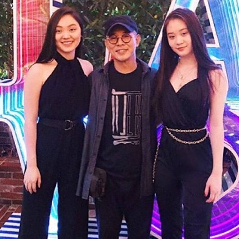 Jet Li poses with daughters for Christmas Day picture in rare glimpse