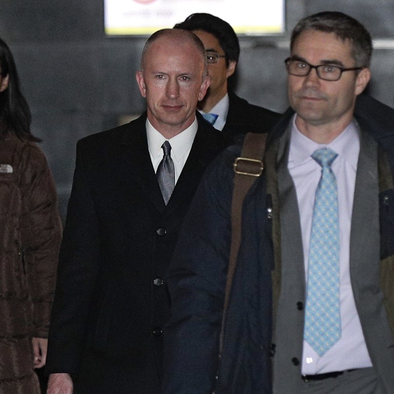 Deputy US trade representative Jeffrey Gerrish (centre) is leading the vice-ministerial level delegation from the United States in Beijing this week. Photo: AP
