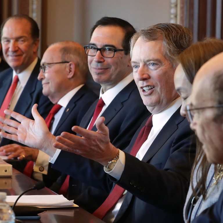 Treasury Secretary Steven Mnuchin Upbeat After First Day Of Us China Trade War Talks In Washington South China Morning Post