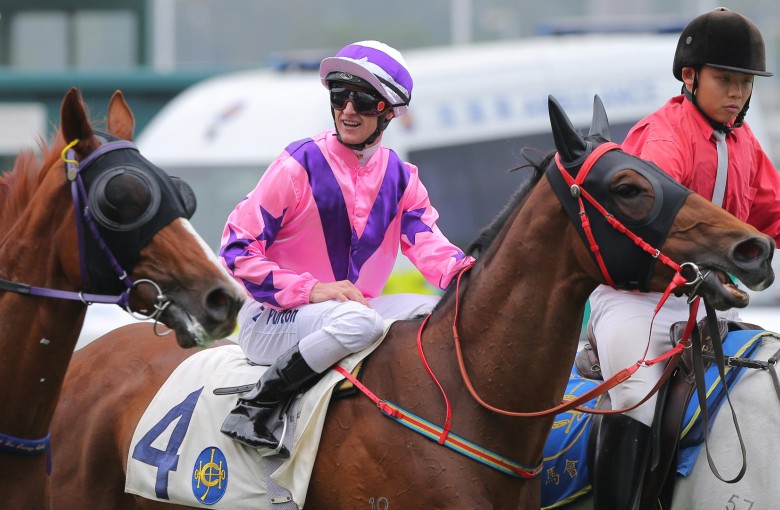 Presidentparamount formed part of a treble for champion jockey Zac Purton. Photos: Kenneth Chan 