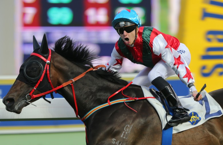 Race 10, So Fast, ridden by Vincent Cheminaud, won the class 3 over 1400m at Sha Tin on 17Jan16.
