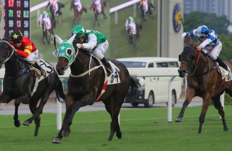 Race 10, Pakistan Star, ridden by Matthew Chadwick, won the class 3 over 1400m at Sha Tin on 18Sep16.