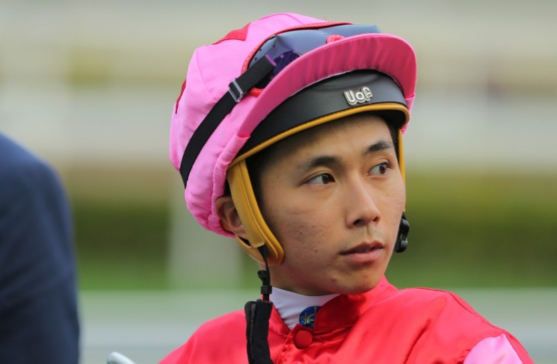 Apprentice Matthew Poon after winning with Regency Bo Bo. Photos: Kenneth Chan
