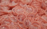 Condoms waiting to be packaged at a factory in Japan. Photo: Bloomberg