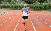 Retired Hong Kong minibus driver Chau Wai-chuen, 81, who has been a long-distance runner for almost 40 years, has taken part in six running events at this year’s Hong Kong Masters Athletics Championships. Photo: Deon Wong
