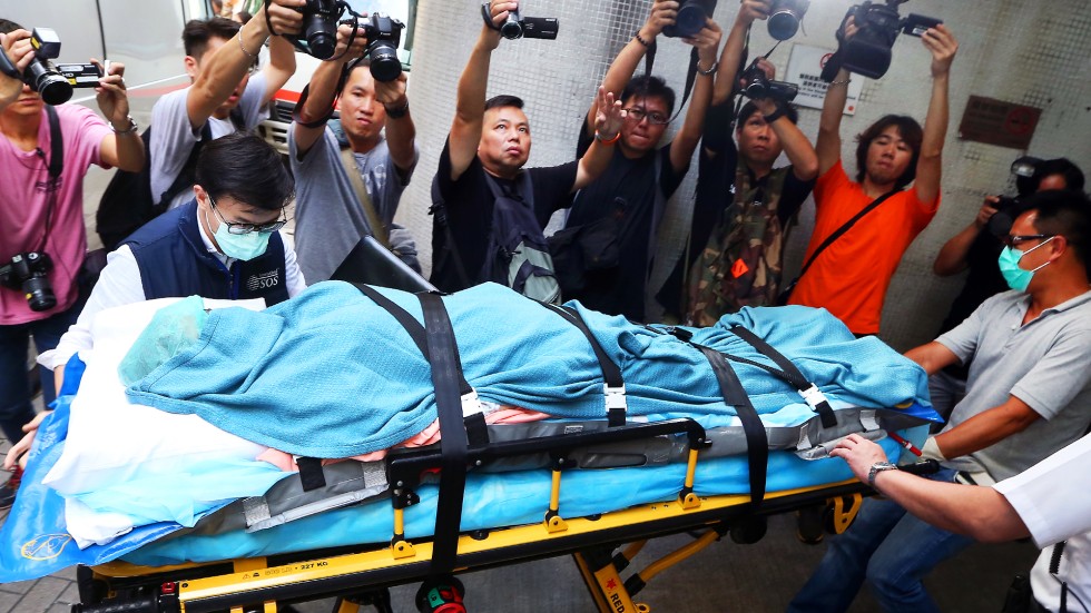 Hong Kong burns victim of Taiwan dust party explosion returns to city