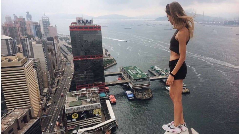 Rooftop Selfies Russian Model Poses On Top Of Some Of The Tallest 