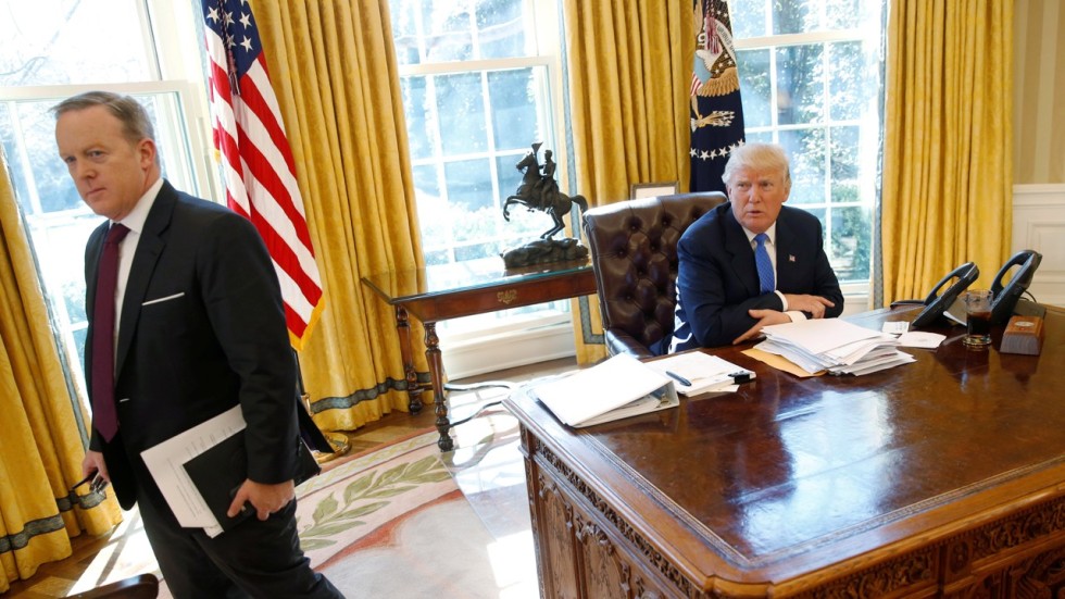 Image result for sean spicer donald trump
