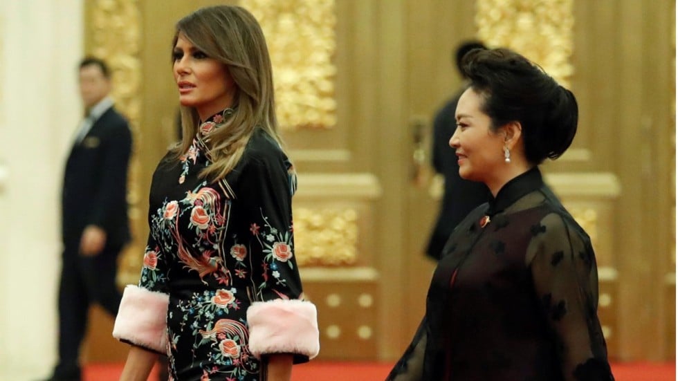 Melania Trump Takes Floral Fashion Diplomacy To New Lengths In China