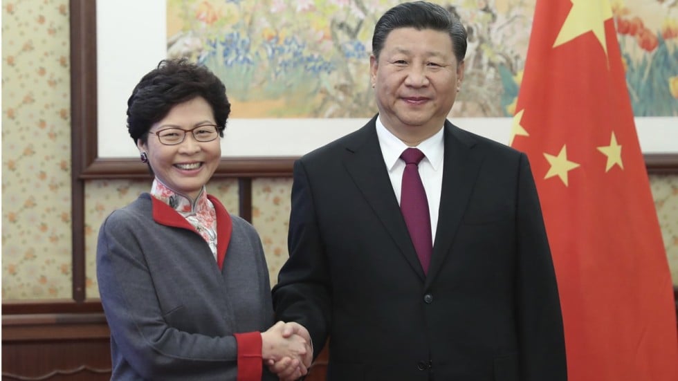 carrie lam defends chinese minister