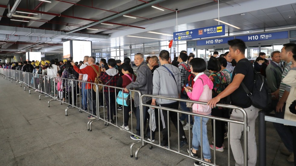 Image result for crowds at airport bus stop