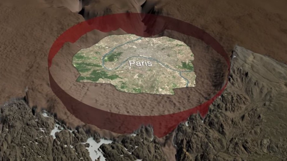 Meteorite crater bigger than Paris discovered under Greenland glacier ...