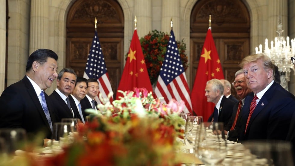 Image result for photos of americans in talks with china over trade