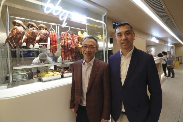Peter Lo (left), CEO of Café de Coral, and managing director Daren Lau. Photo: Edward Wong