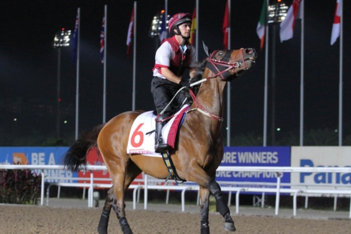 Dan Excel works out in readiness for his race. Photo: Kenneth Chan