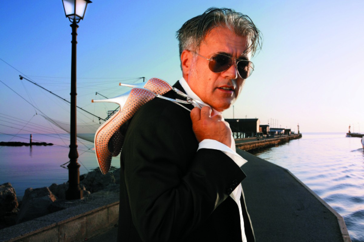 Giuseppe Zanotti says he designs shoes with beauty and comfort in mind.