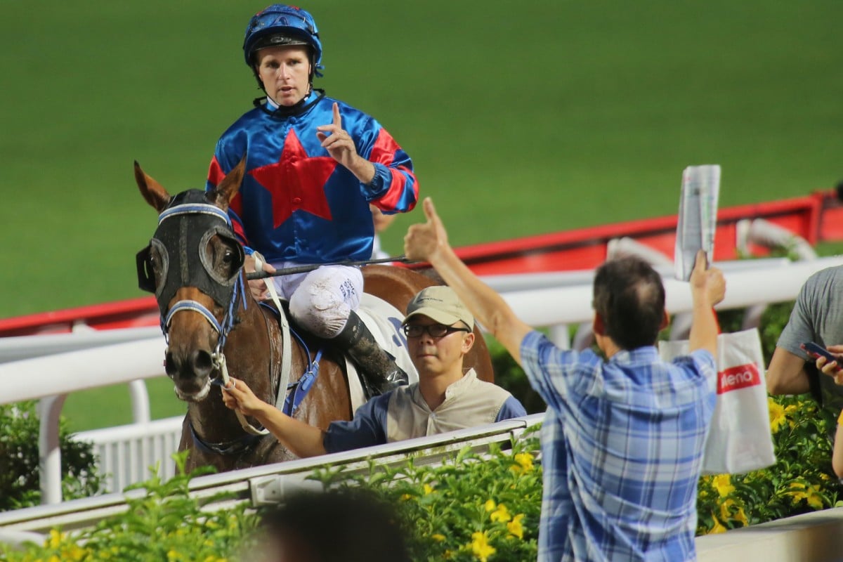 Australian Tommy Berry, aboard Charles the Great in trackwork, will head home after he completes his three-month contract. Photo: Kenneth Chan