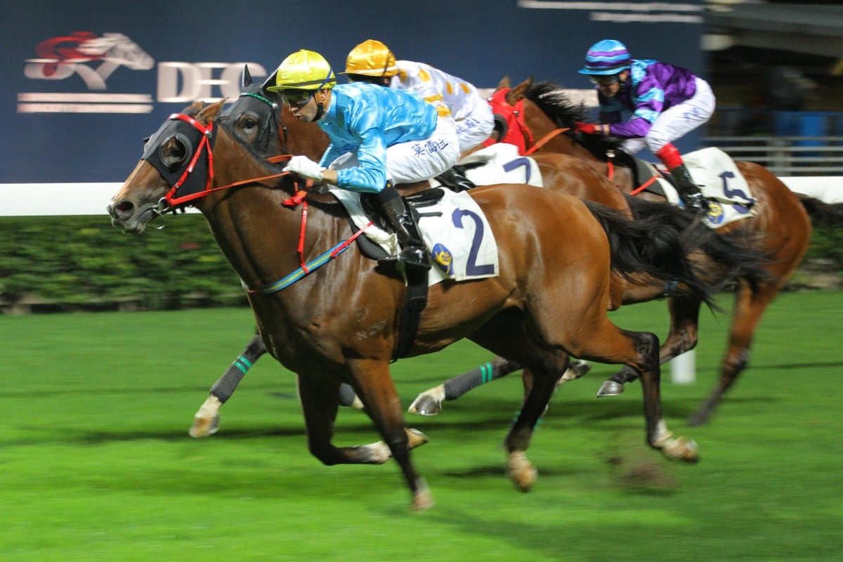 Tour De Force wins for Joao Moreira last start at Happy Valley. Photo: Kenneth Chan