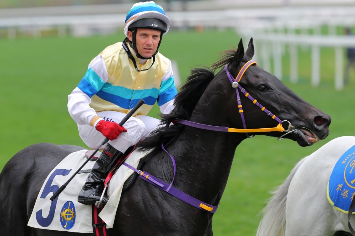 Brett Prebble, pictured here at Sha Tin, won the Australian Guineas on Wandjina last weekend. Photo: Kenneth Chan