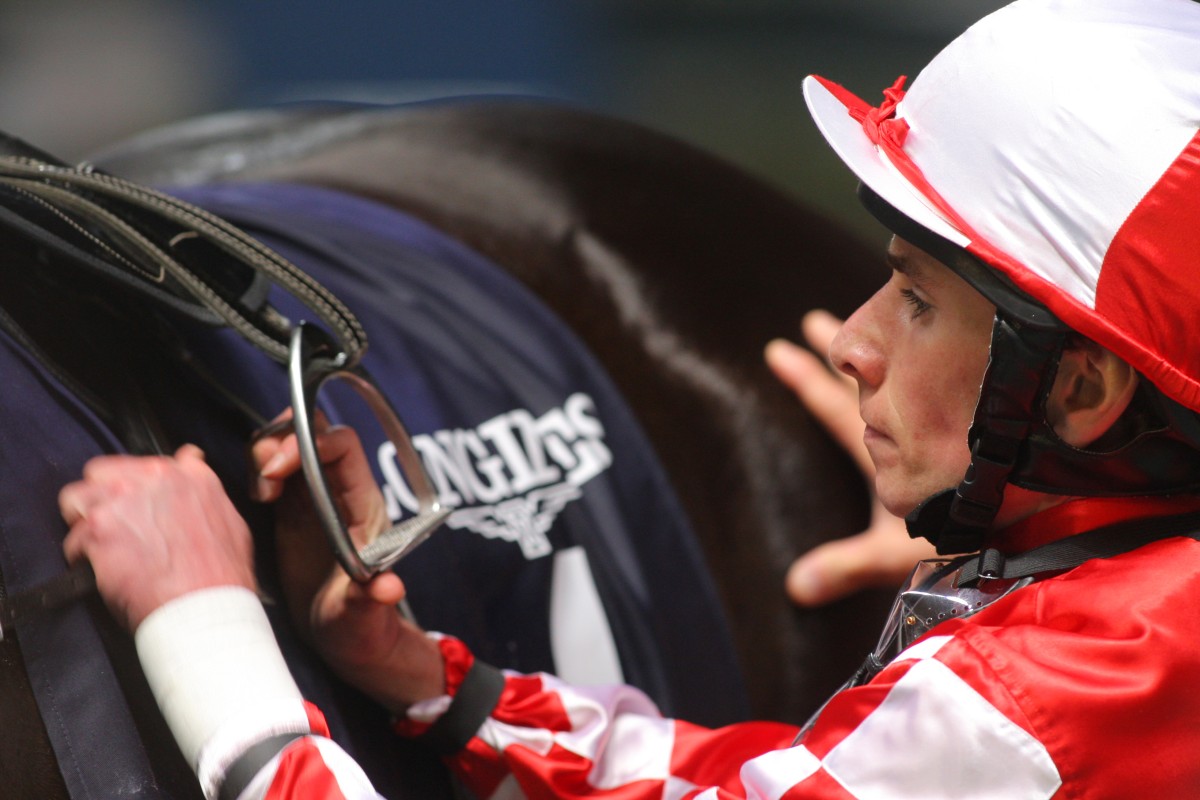 Ryan Moore almost missed out on the ride on Hong Kong Derby runner-up Got Fly after his flight from London was delayed. Photo: Kenneth Chan