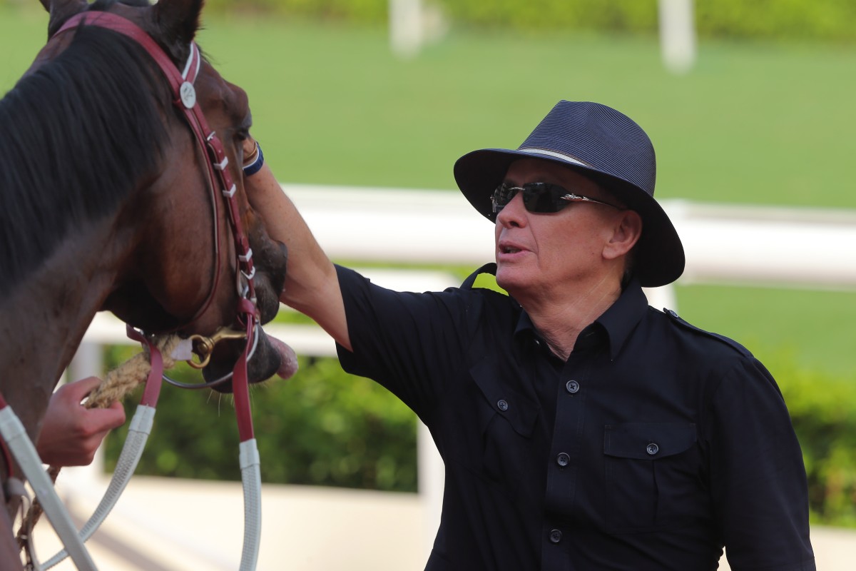 John Moore made it four wins yesterday after Verdane made it five for the season, a feat beyond the trainer's wildest expectations. Photo: Kenneth Chan