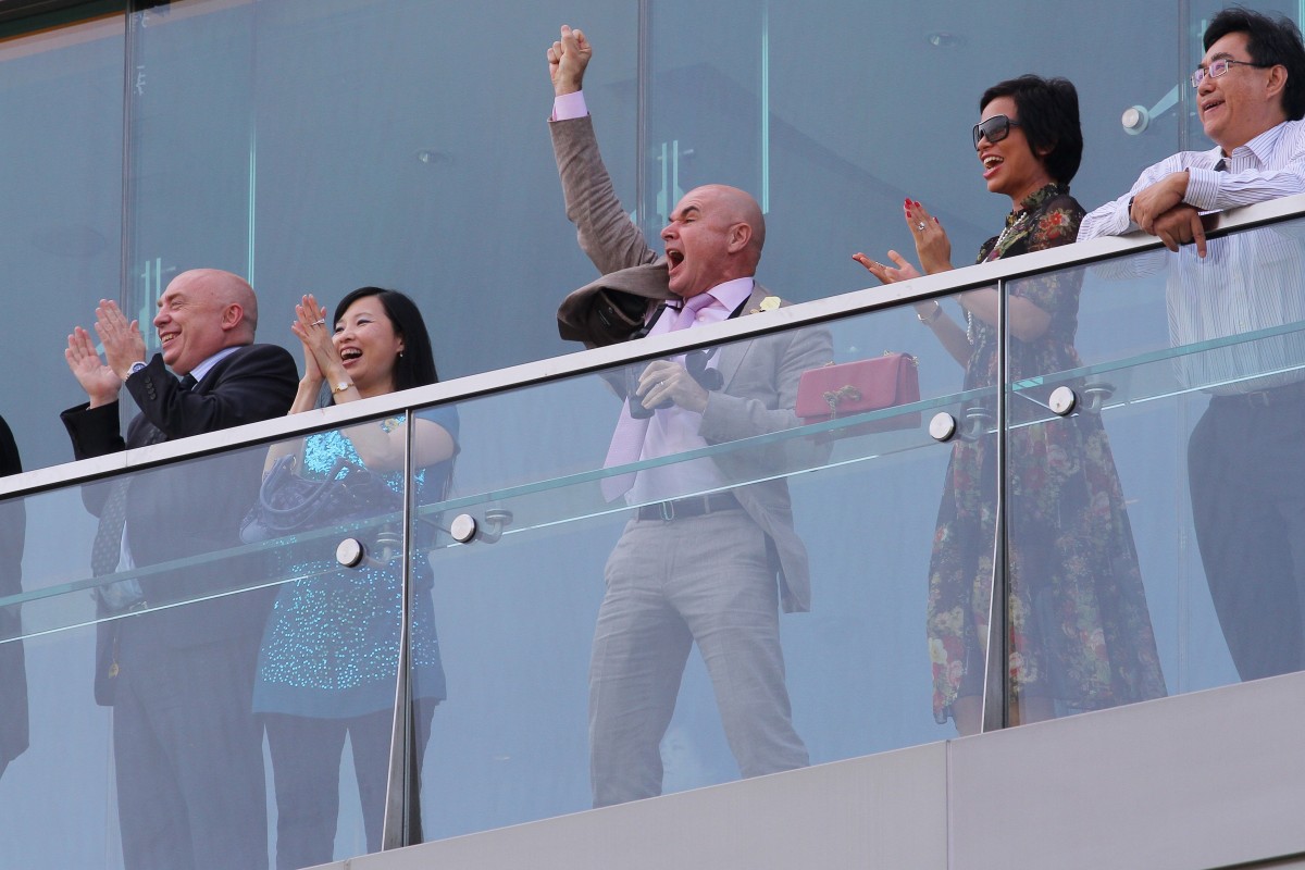 David Boehm has been one of the more successful owners this season, winning races with Secret Sham and Happy Meteor and also scoring abroad with Dan Excel. Here, however, he cheers home Verdane, owned by close friend and business partner Anthony Cheung Hin-shun.