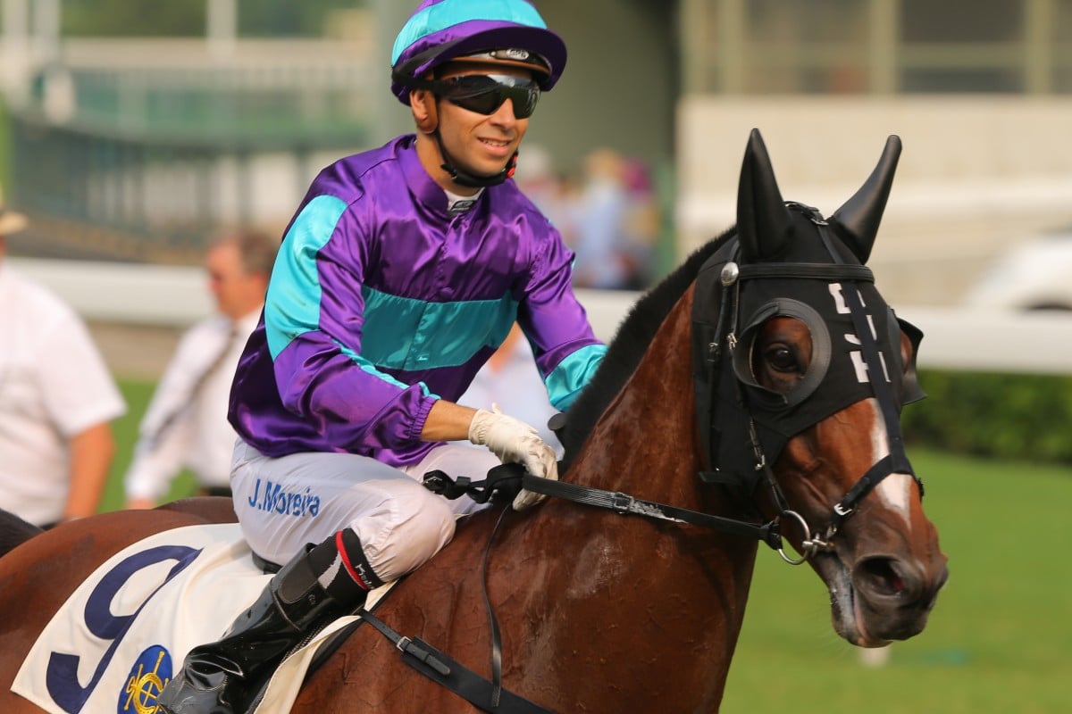 Brilliant Dream was the third leg of Moreira's five-timer for David Hall.