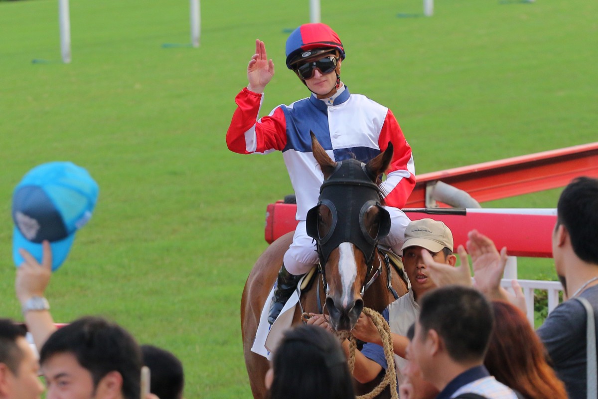 Zac Purton returned with a winner at Sha Tin on Saturday and can continue his comeback from injury with a strong book at Happy Valley on Wednesday night. Photo: Kenneth Chan