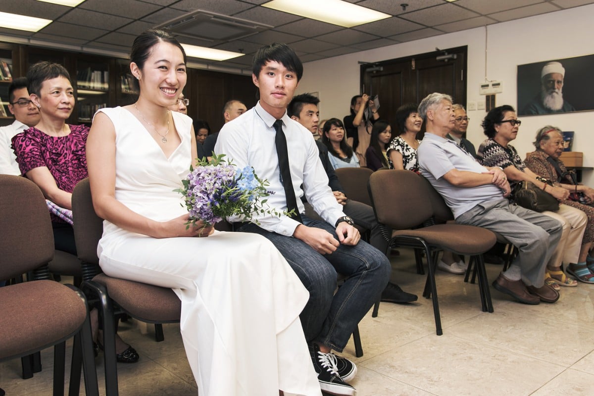 Why Hong Kong S Are Opting For No Frills Weddings Post Writer Alan Yu And Wife Clara On Their Wedding Day Photos James Yip
