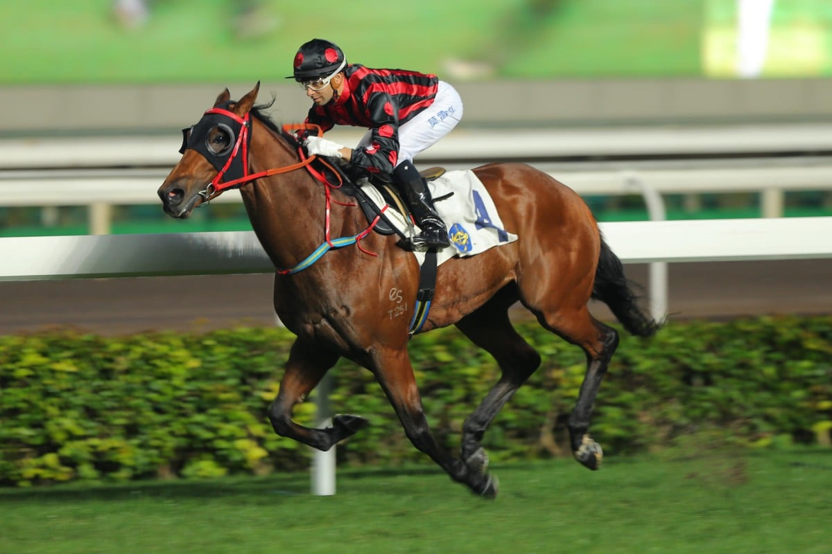 Joao Moreira steers Thewizardofoz to an effortless victory late last month, the exciting galloper stamping himself as the legitimate Classic Mile favourite in the process. Photos: Kenneth Chan