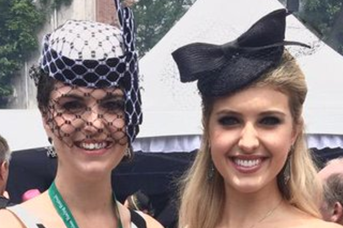 Bri Mott (left) and Acacia Courtney are two of the 12 racing enthusiasts who will make up the social media team in Hong Kong next month. Photo: Twitter/@acacia_courtney