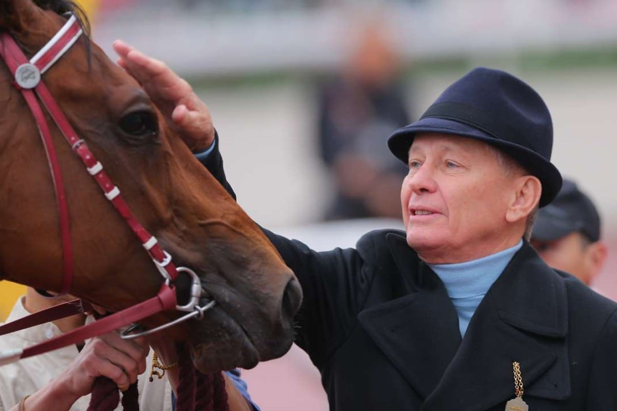 John Moore was full of praise for Rewarding Hero after he returned to form with a dominant victory on Sunday. Photo: Kenneth Chan