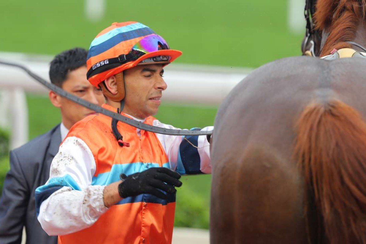 A frustrating afternoon for Joao Moreira suddenly got a whole lot better when he won three of the last five races and snatched the Jockey Challenge from Kei Chiong. Photo: Kenneth Chan